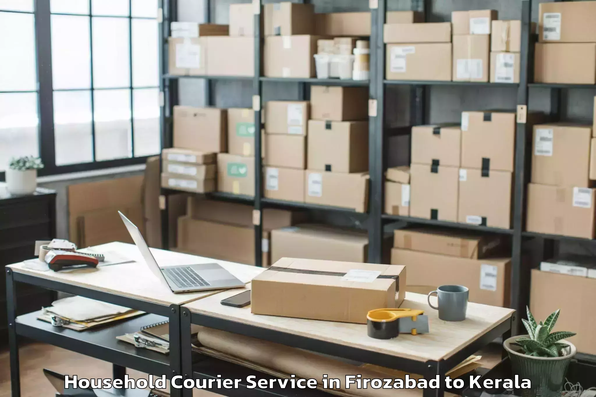 Book Firozabad to Iringal Household Courier Online